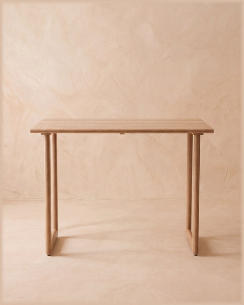 Dala Rectangular Bar Table · Natural Wood