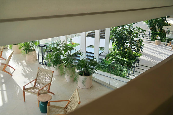 VOLOS Daybed by a Miami-style pool