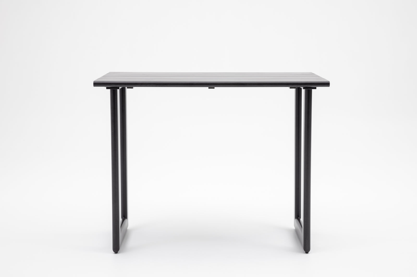 Dala Rectangular Bar Table — Black Wood