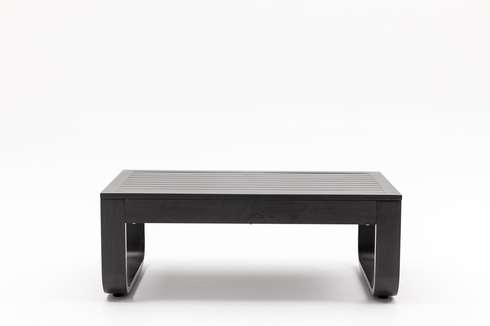 Dala Rectangular Side Table — Black Wood