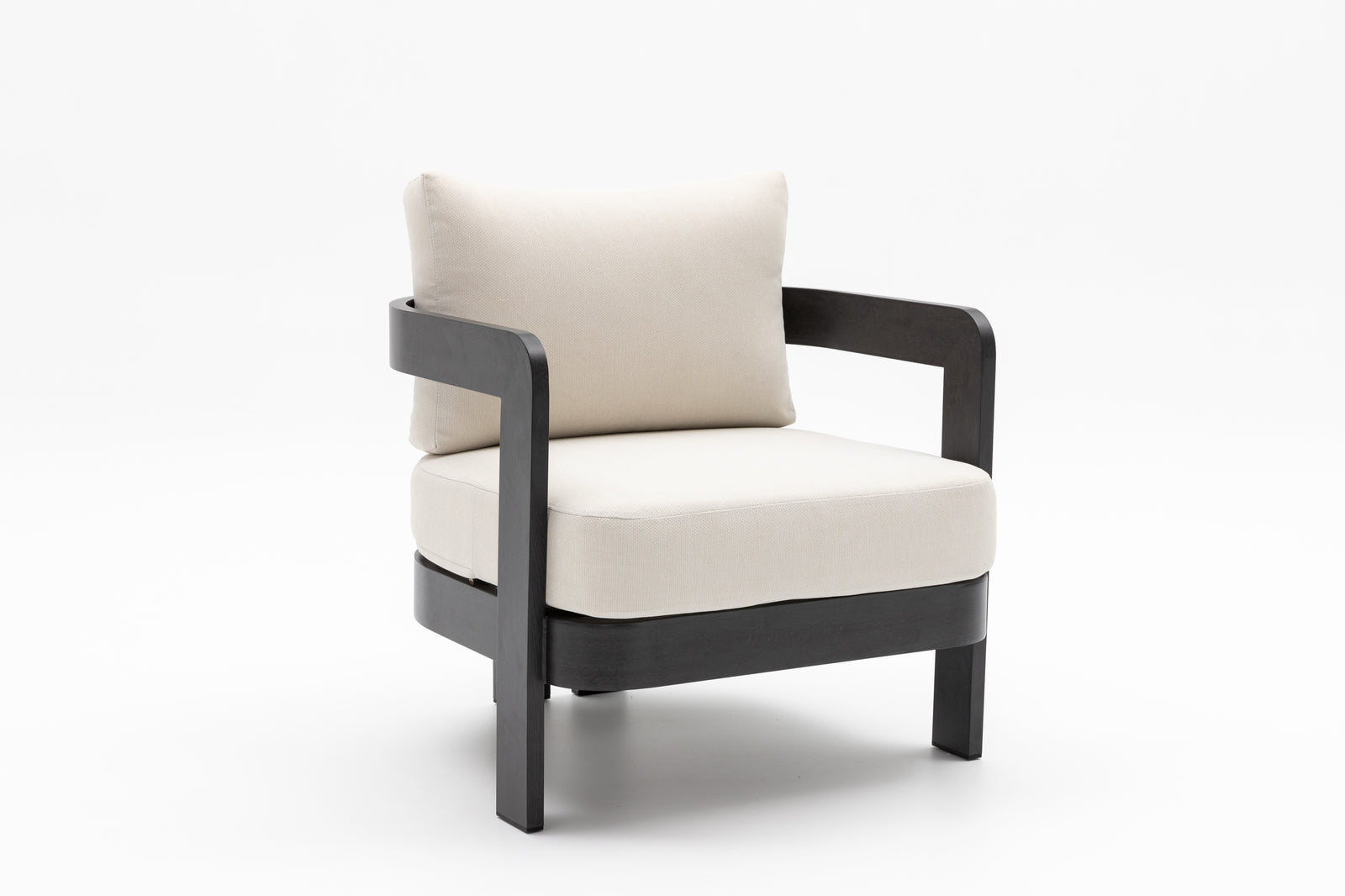 Dala Lounge Chair — Black Wood
