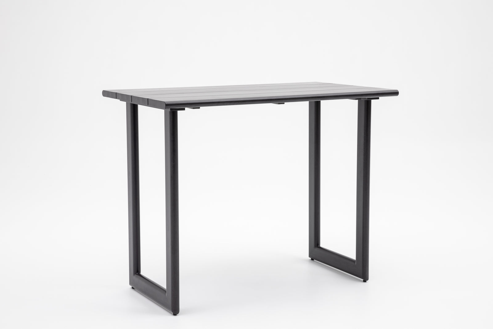 Dala Rectangular Bar Table — Black Wood