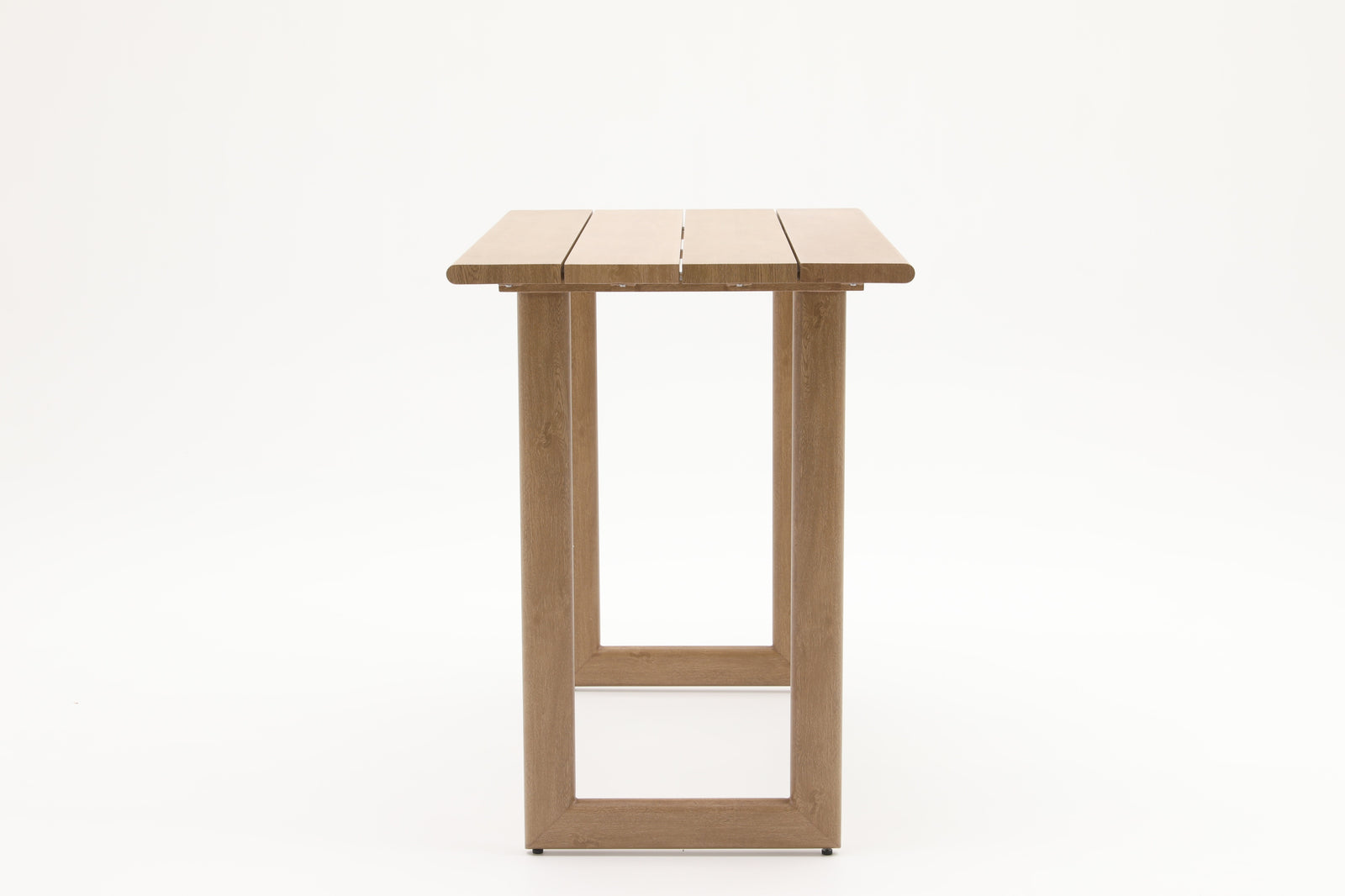 Dala Rectangular Bar Table — Natural Wood