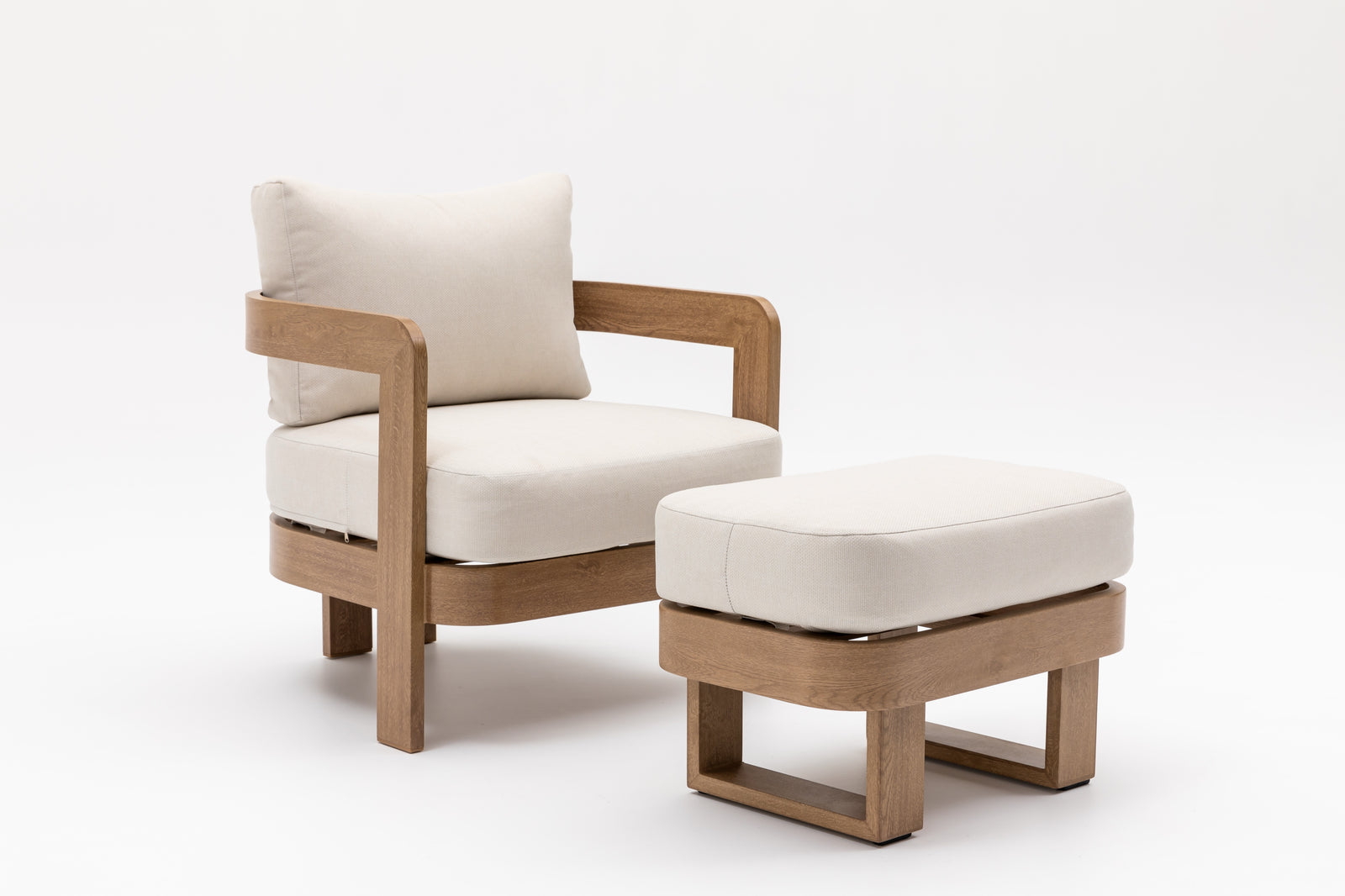 Dala Ottoman — Natural Wood
