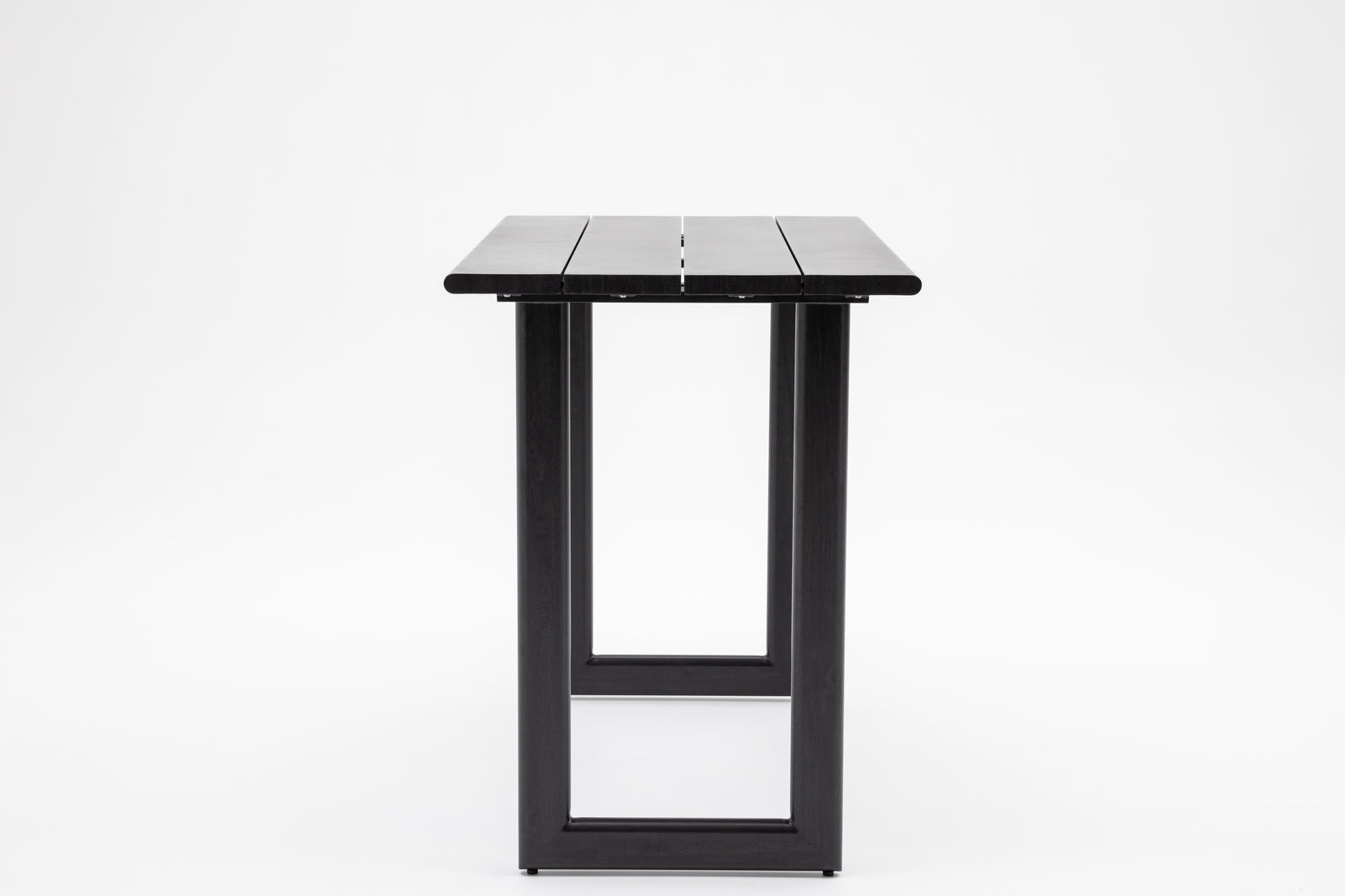 Dala Rectangular Bar Table — Black Wood