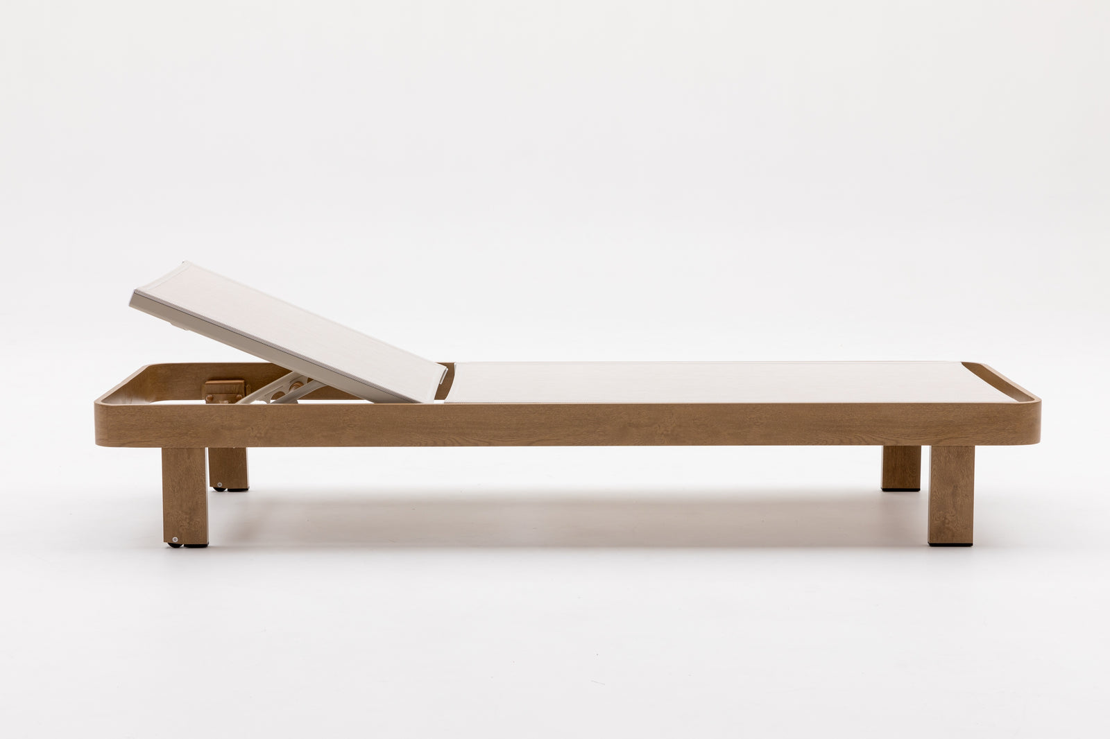 Dala Adjustable Chaise Lounge — Natural Wood