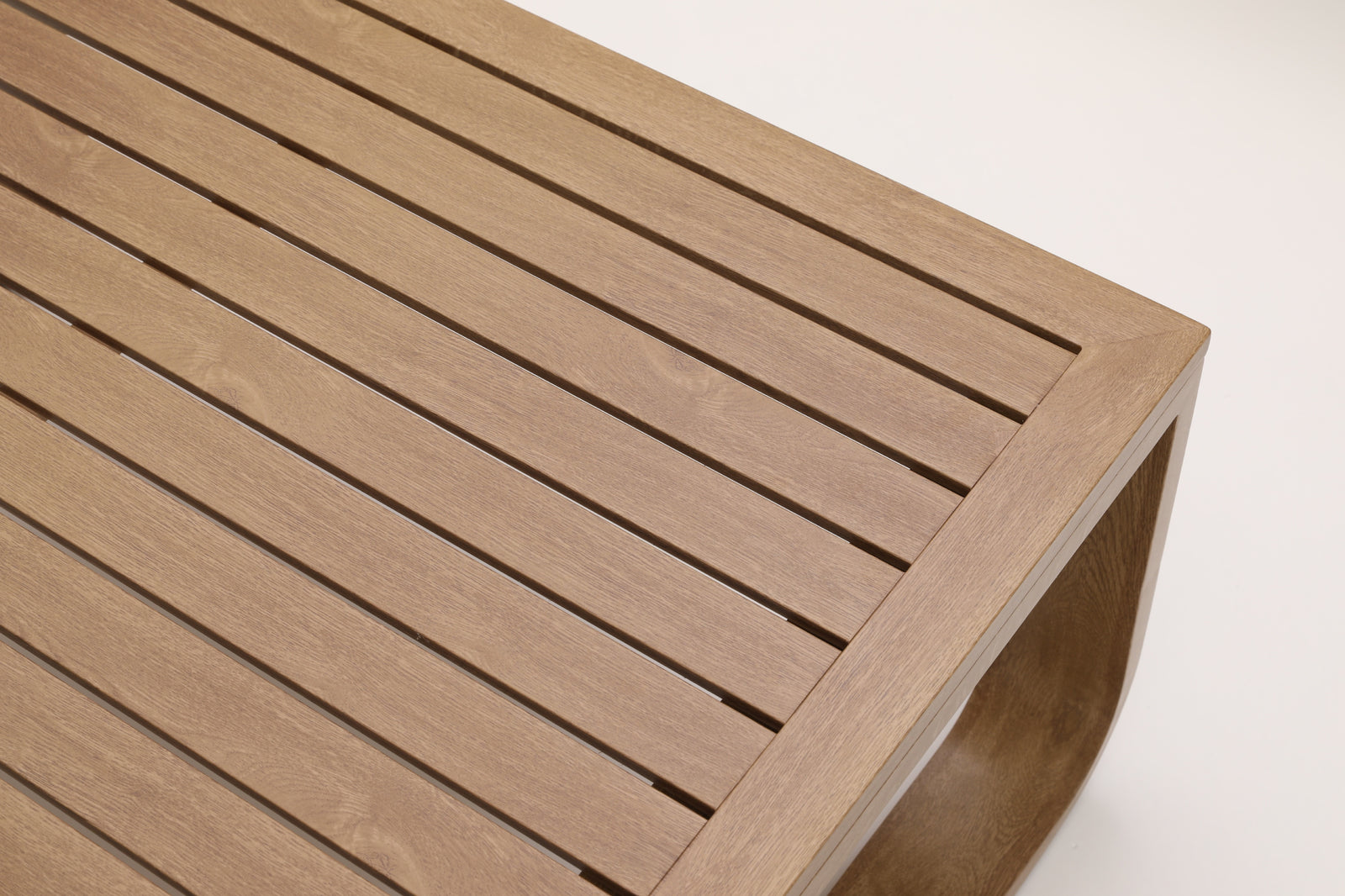 Dala Rectangular Side Table — Natural Wood