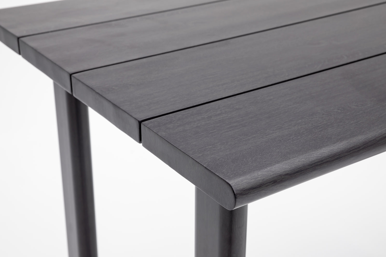 Dala Rectangular Bar Table — Black Wood