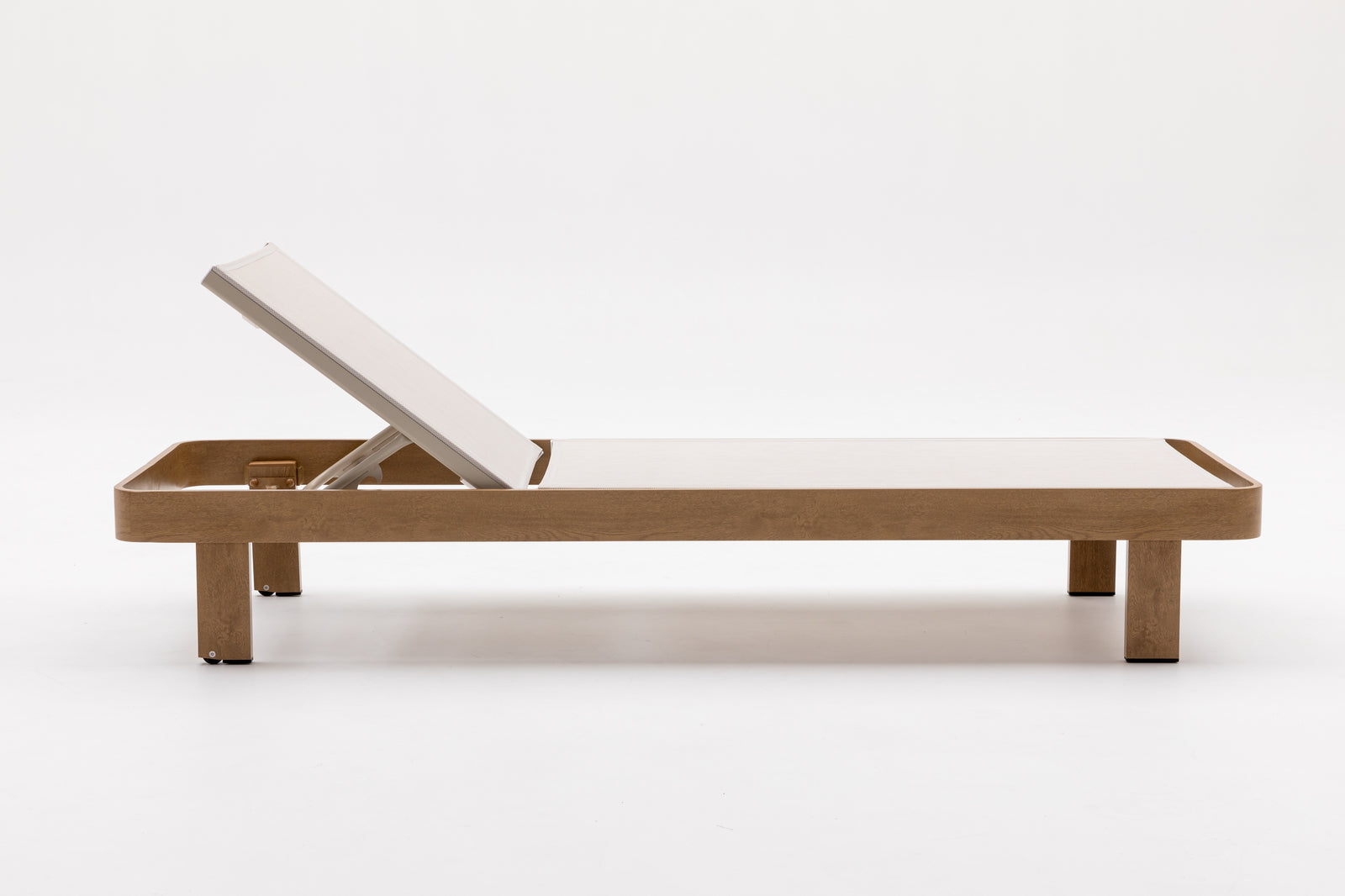 Dala Adjustable Chaise Lounge — Natural Wood