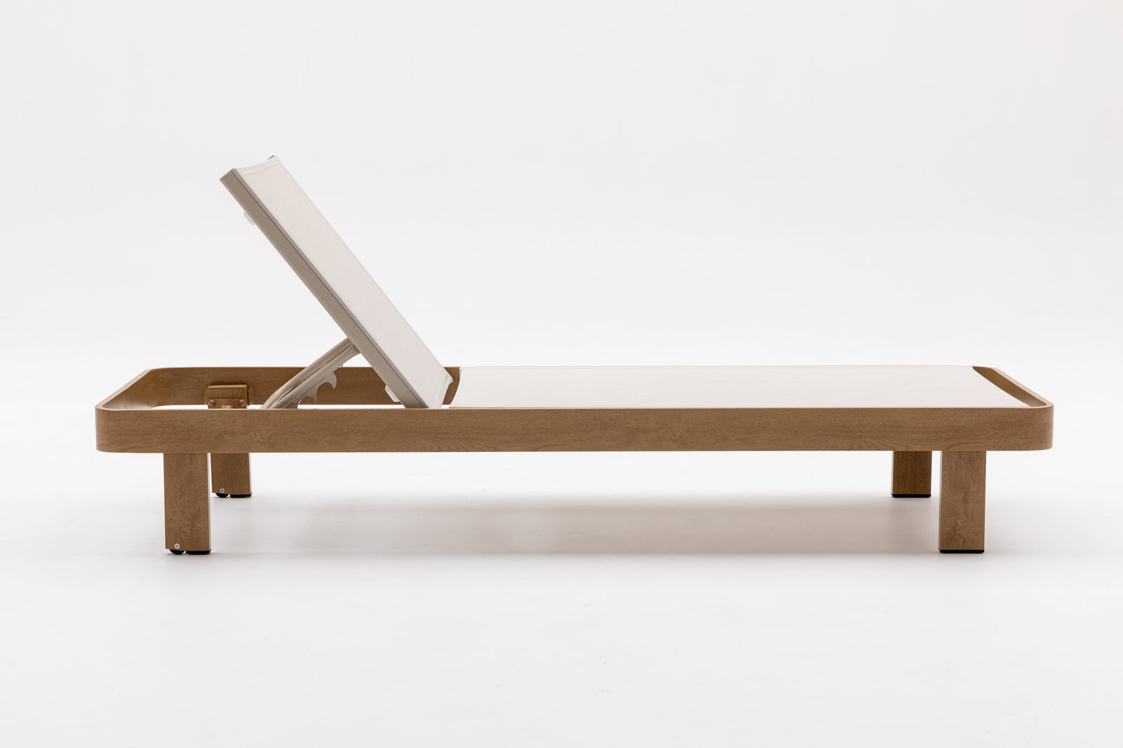 Dala Adjustable Chaise Lounge — Natural Wood