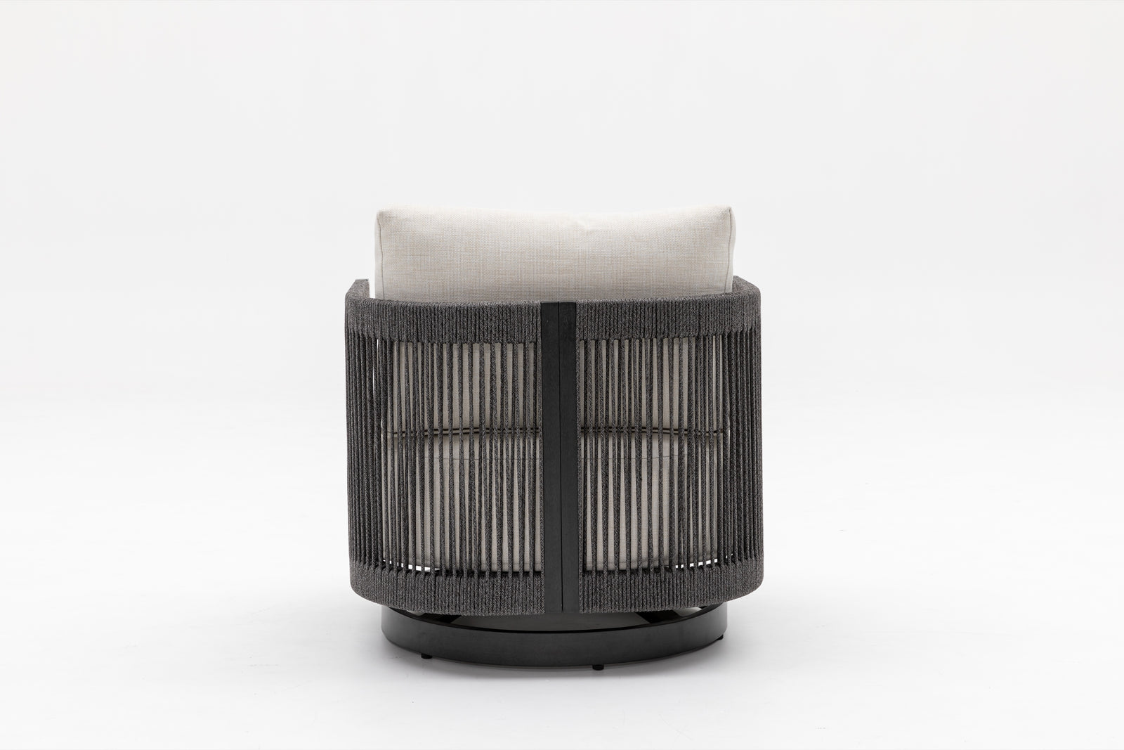 Havana Swivel Lounge Chair — Black Wood