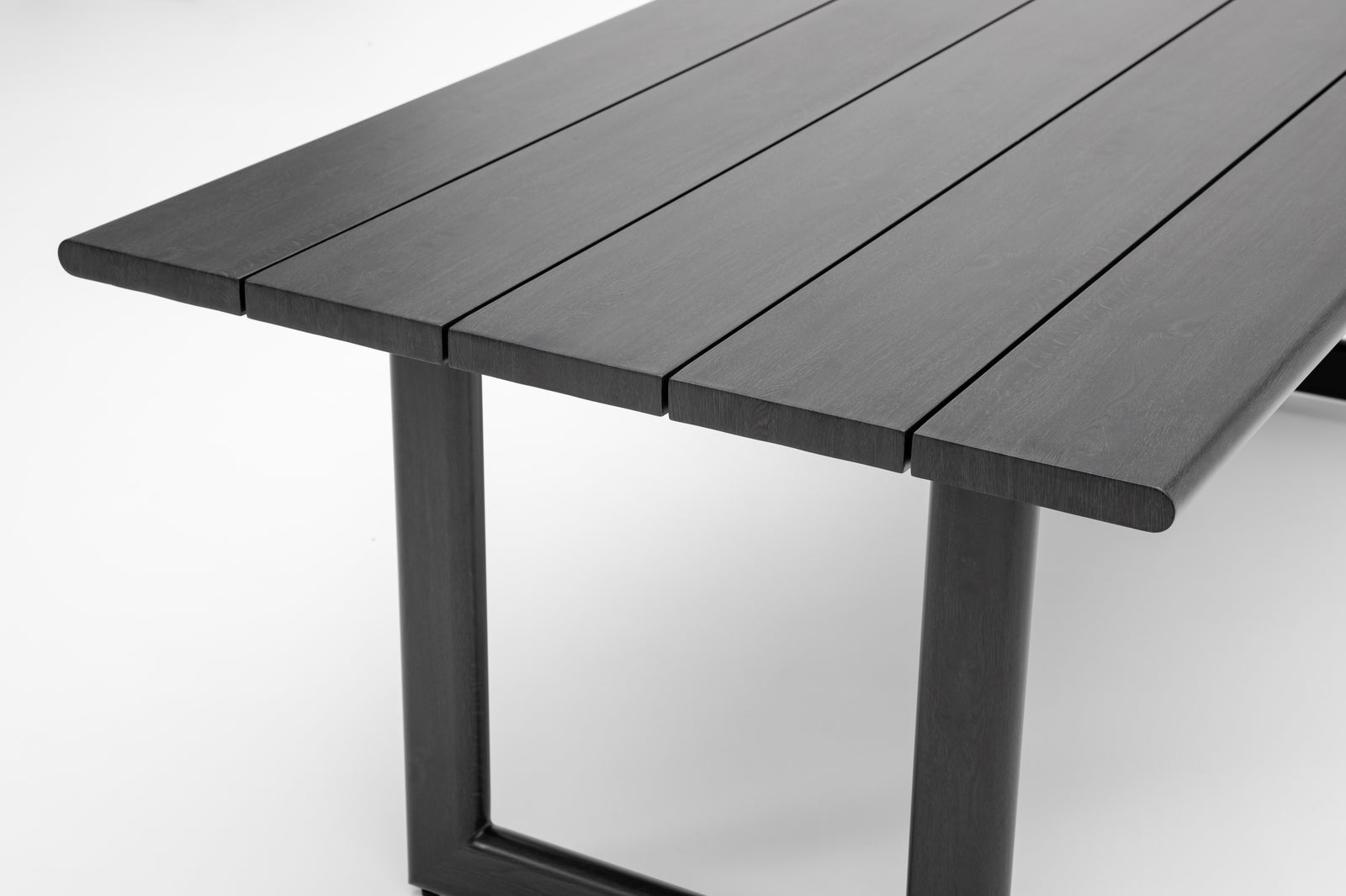 Dala Rectangular Bar Table — Black Wood