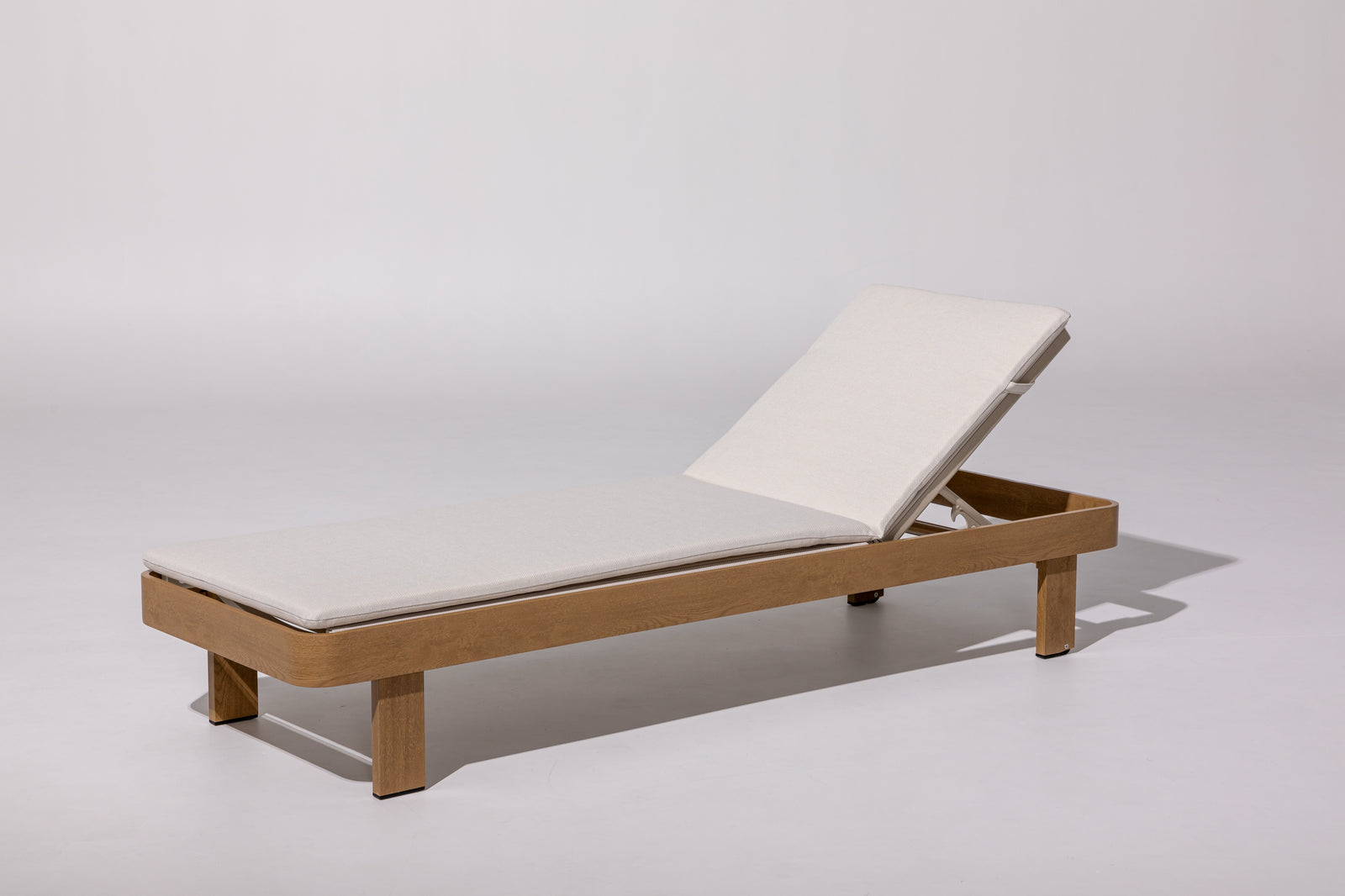 Dala Adjustable Chaise Lounge — Natural Wood