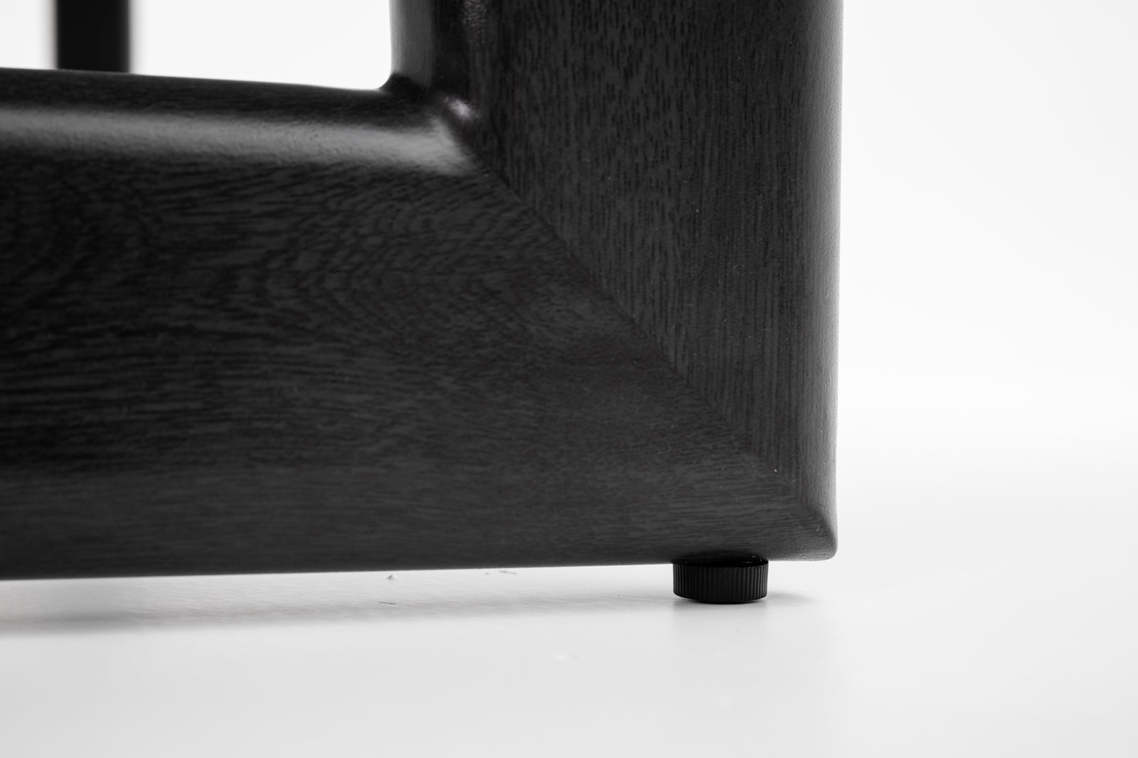 Dala Rectangular Bar Table — Black Wood