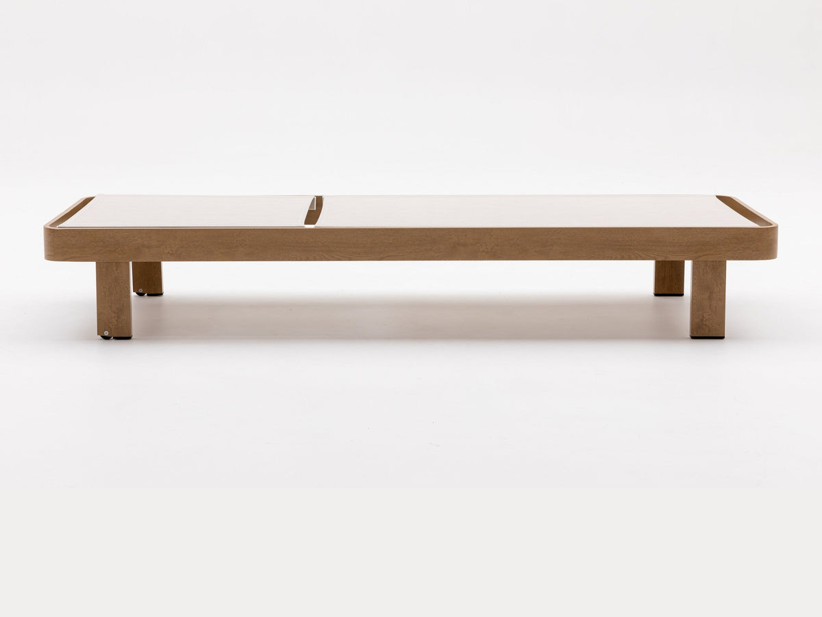 Dala Adjustable Chaise Lounge — Natural Wood