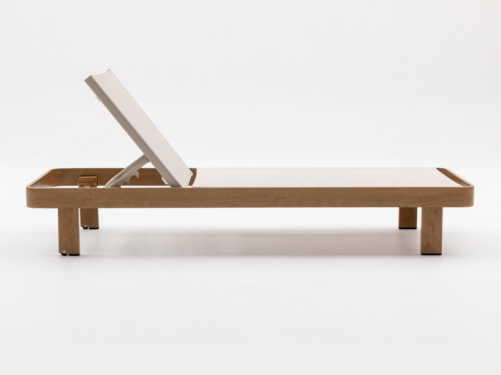 Dala Adjustable Chaise Lounge — Natural Wood