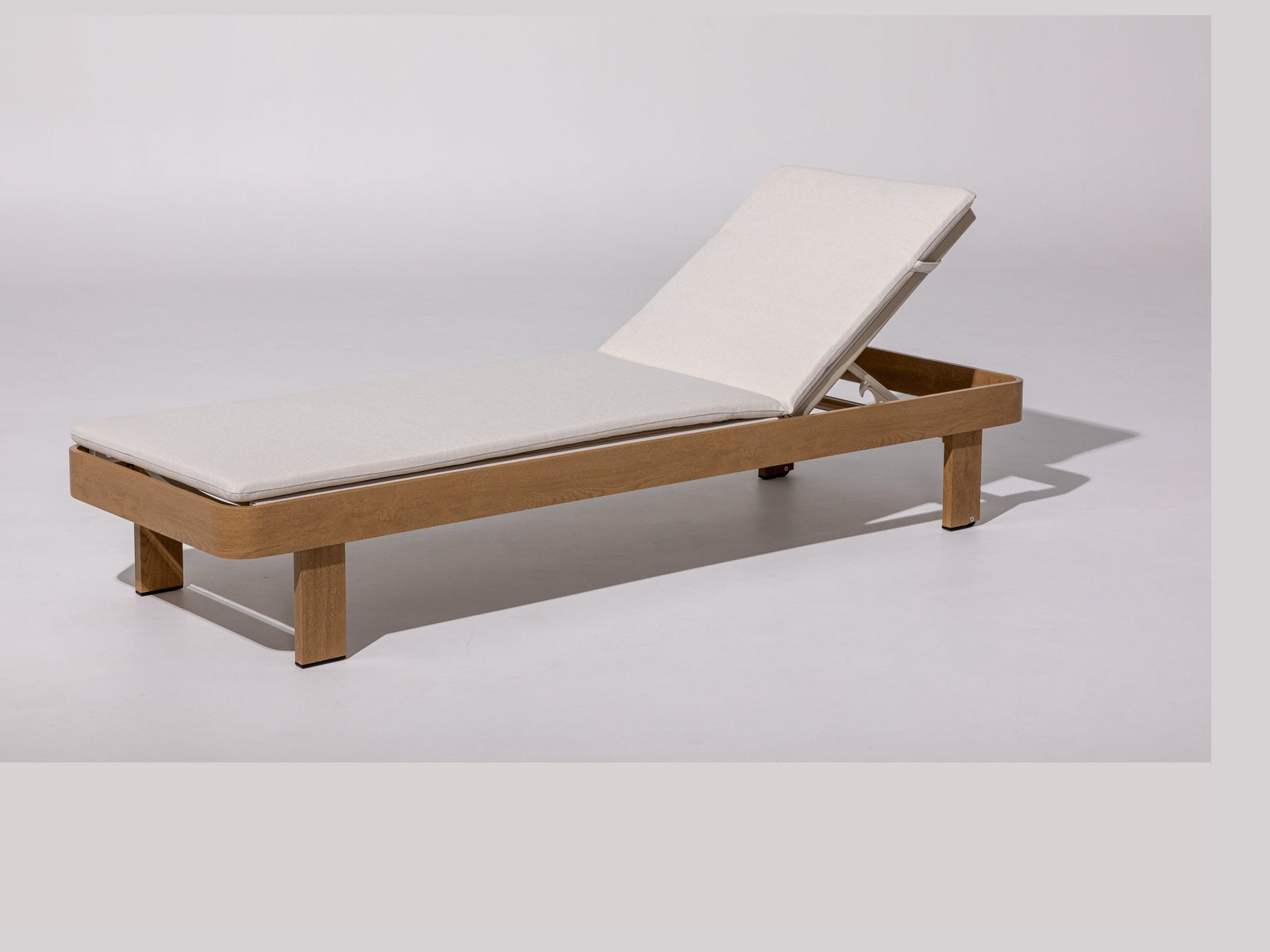 Dala Adjustable Chaise Lounge — Natural Wood