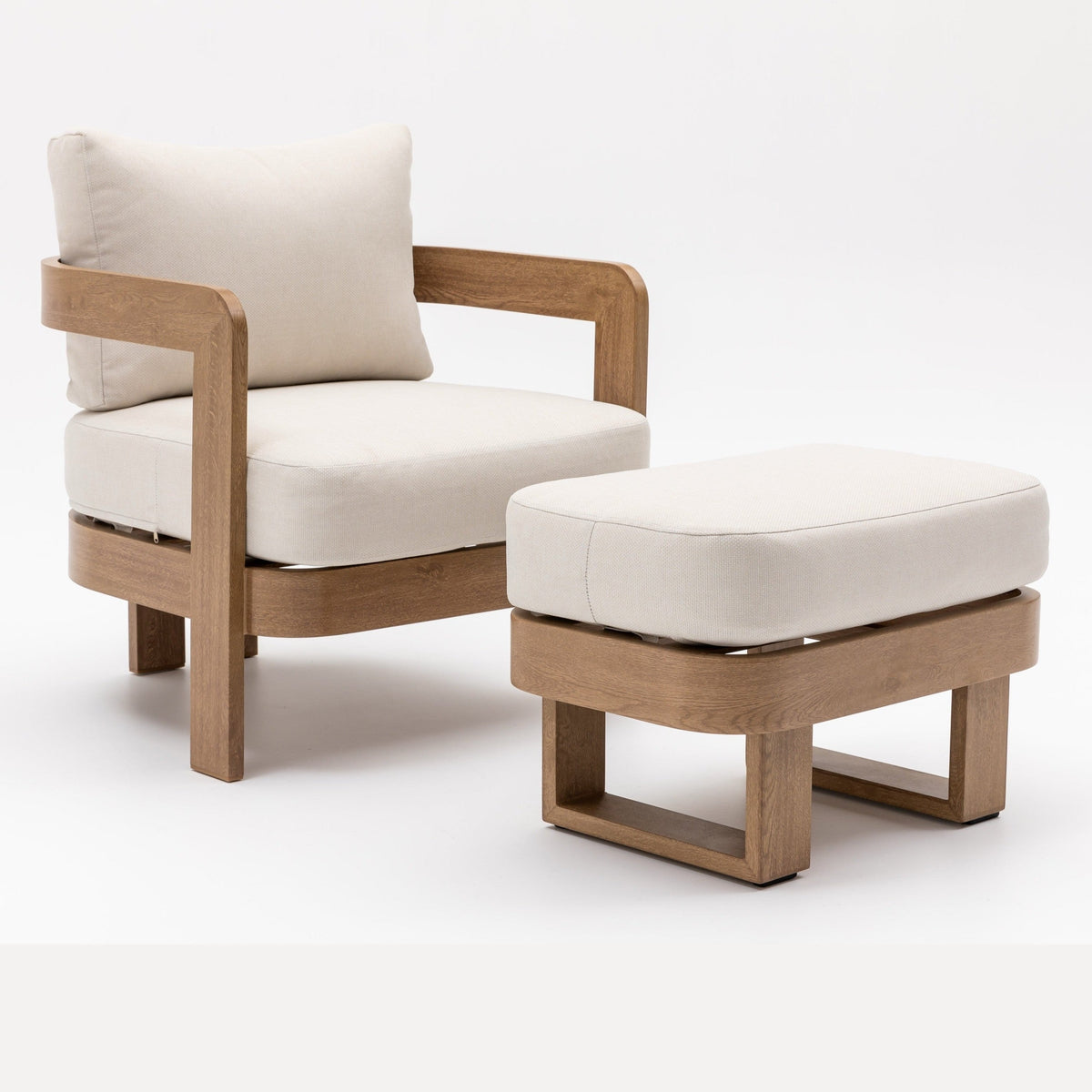 Dala Ottoman — Natural Wood