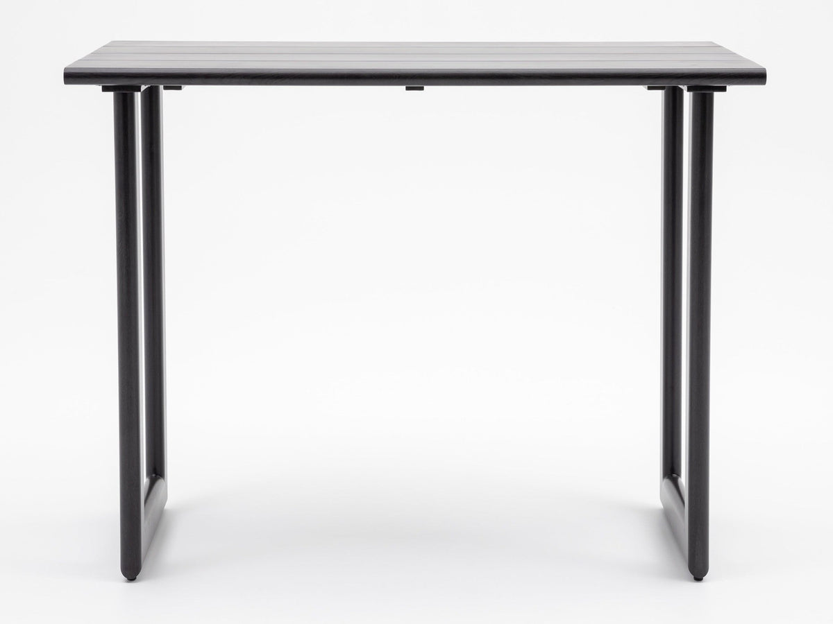 Dala Rectangular Bar Table — Black Wood