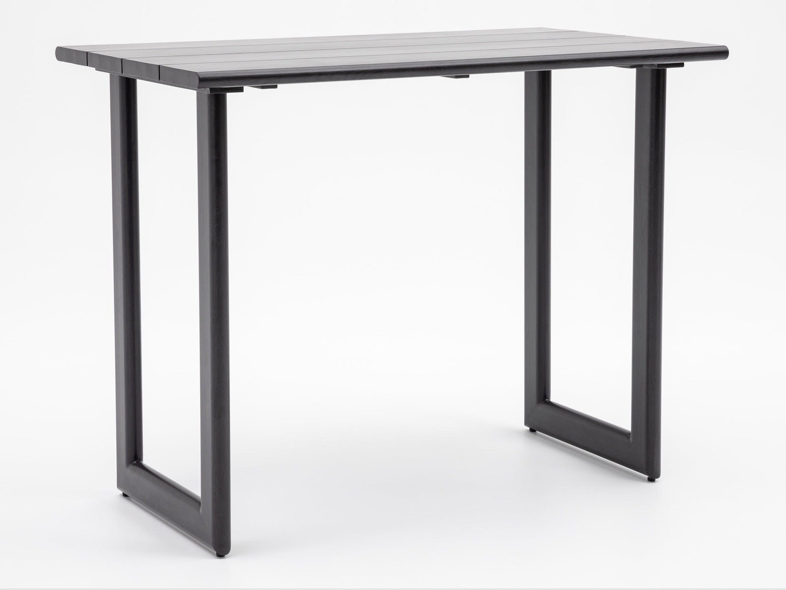 Dala Rectangular Bar Table — Black Wood