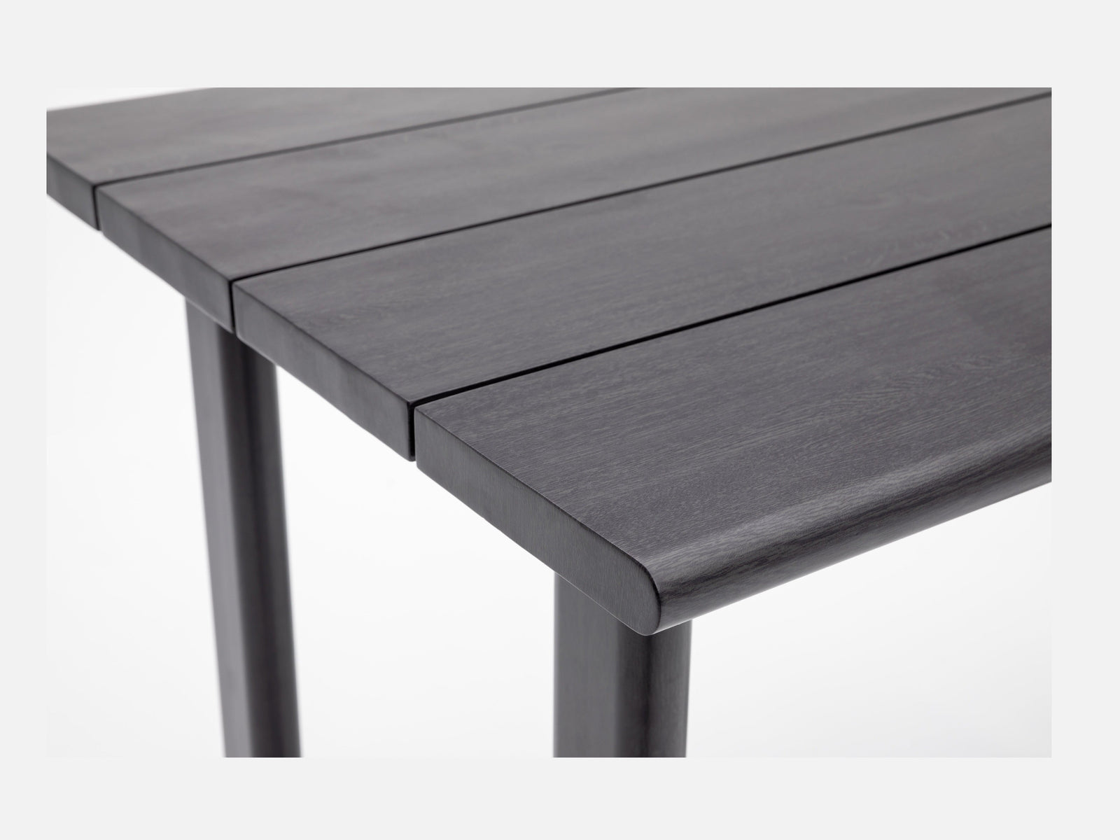 Dala Rectangular Bar Table — Black Wood