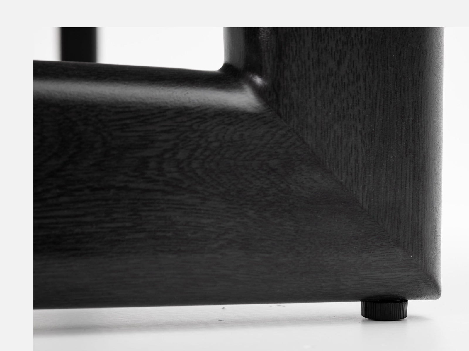 Dala Rectangular Bar Table — Black Wood