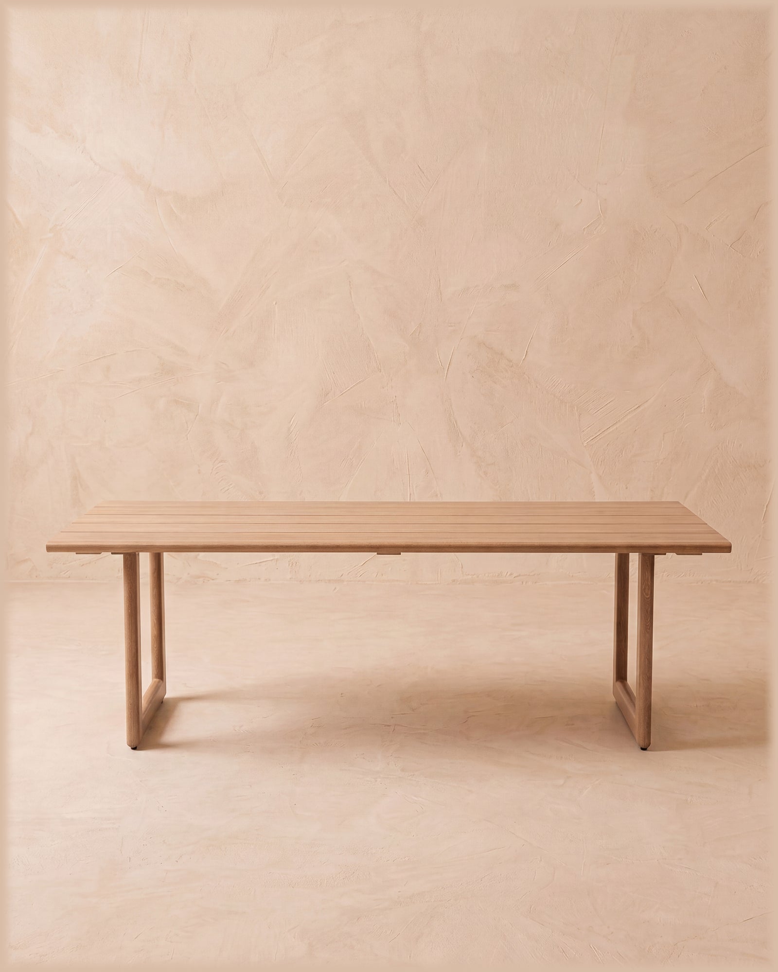 Dala Rectangular Dining Table-Natural Wood