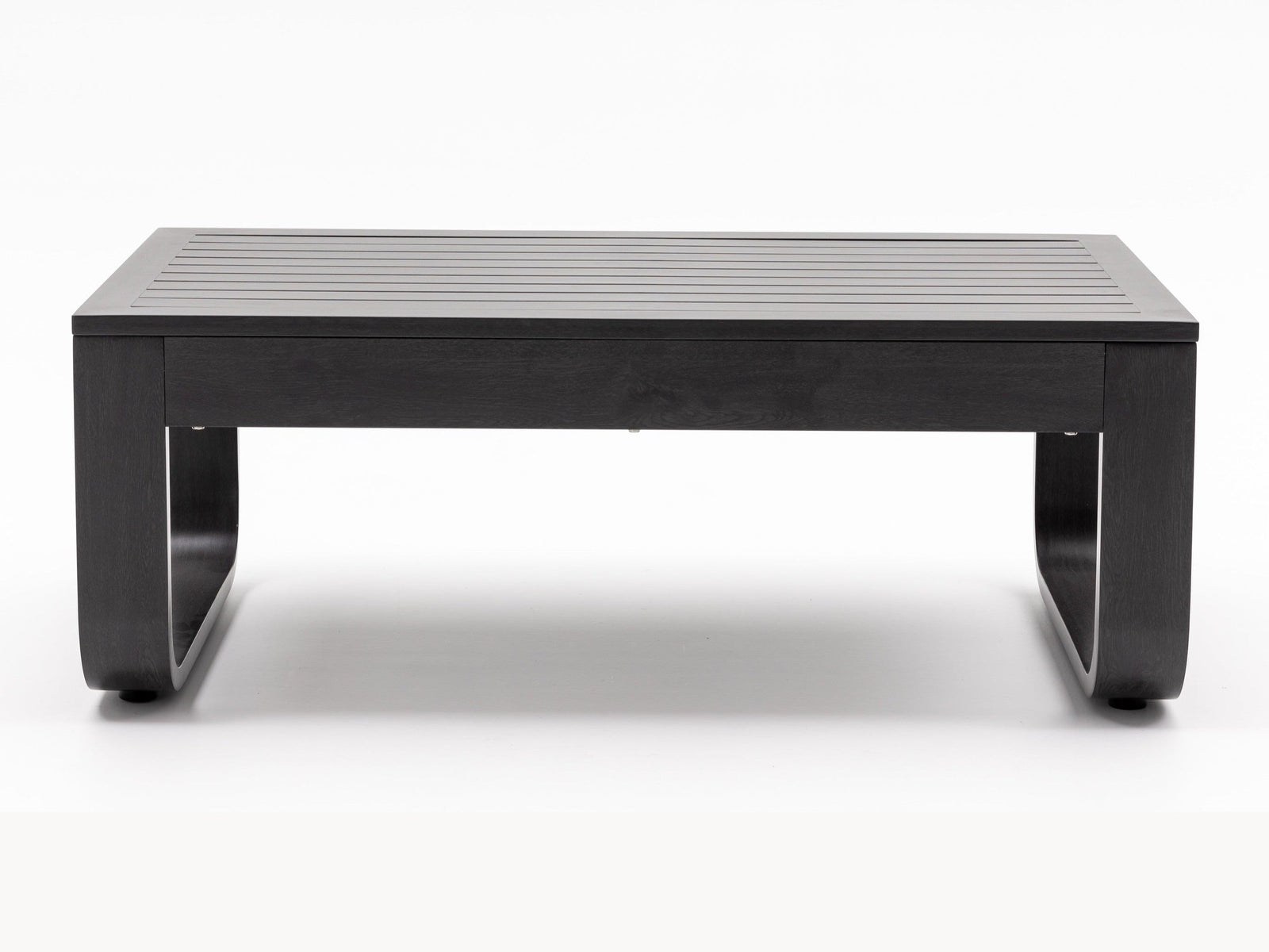 Dala Rectangular Side Table — Black Wood