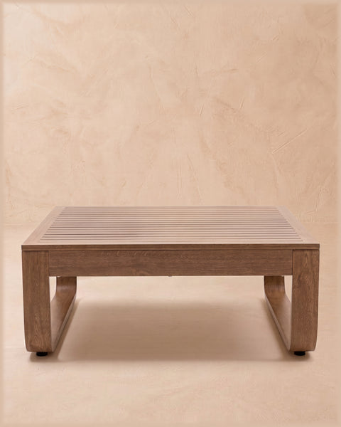 Dala Rectangular Side Table-Natural Wood